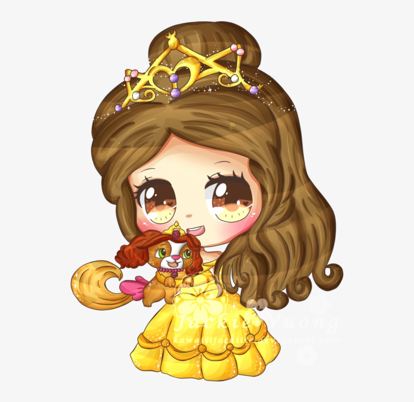 Belle Cinderella Rapunzel Beast Princess Baby Aurora - Princesas Disney Kawaii Bella, transparent png #10073523