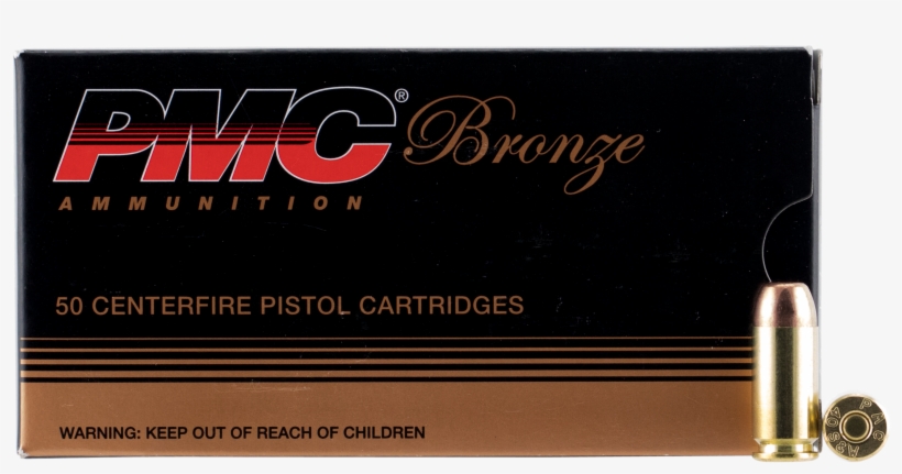 Pmc 40d Bronze 40 Smith & Wesson 165 Gr Full Metal - Bullet, transparent png #10073939