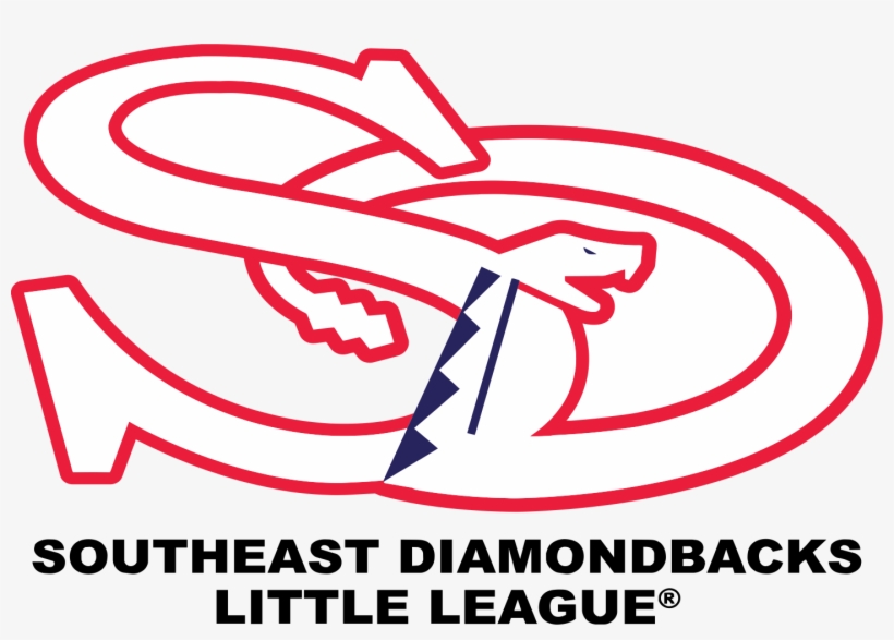 Southeast Diamondbacks Little League - Line Art, transparent png #10074335