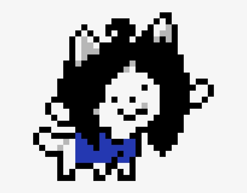 Temmie - Undertale - Undertale Pixel Art Temmie, transparent png #10074899