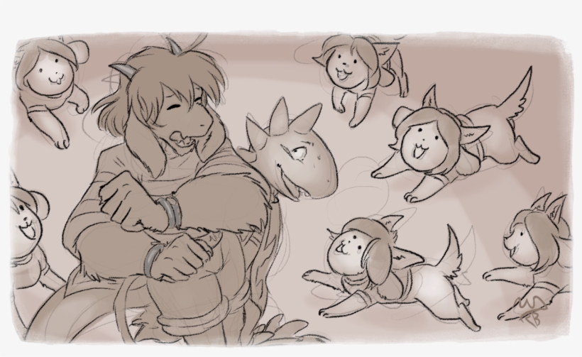 They Cleared Their Throat And Faced The Temmie Flooring - Cartoon, transparent png #10075043