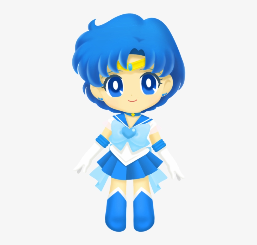 Super Sailor Mercury Transparent Pngs - Sailor Mercury Sailor Moon Drops, transparent png #10075840