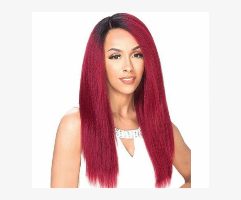 Wig Clip Full Lace Transparent & Png Clipart Free Download - Sombre Burgundy, transparent png #10076607