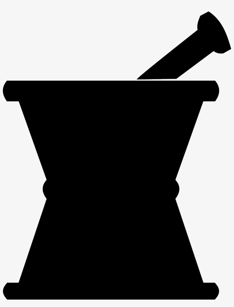 Mortar Pestle Medicine Pharmacy Png Image - Mortar And Pestle Vector, transparent png #10076996