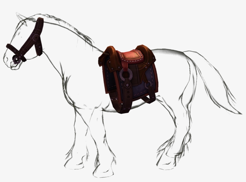 Invisible Horse Mount 3 - Sketch, transparent png #10077633