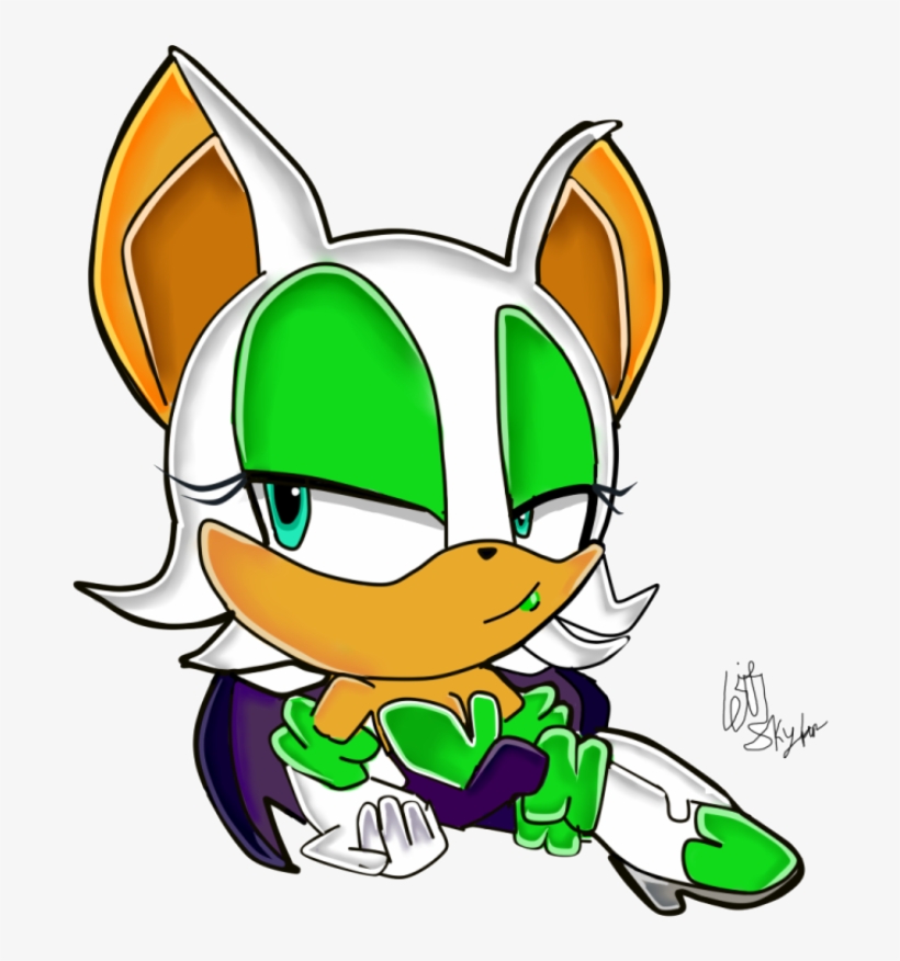 Rouge The Bat - Cartoon, transparent png #10077714