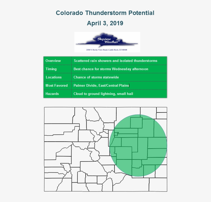 Mountain Snow And Low Elevation Rain Showers And Storms - County Colorado, transparent png #10077911