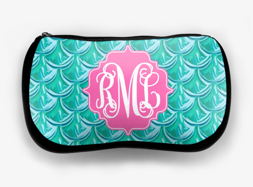 Make Up Bag Mermaid Scales Blue - Diaper Bag, transparent png #10078511