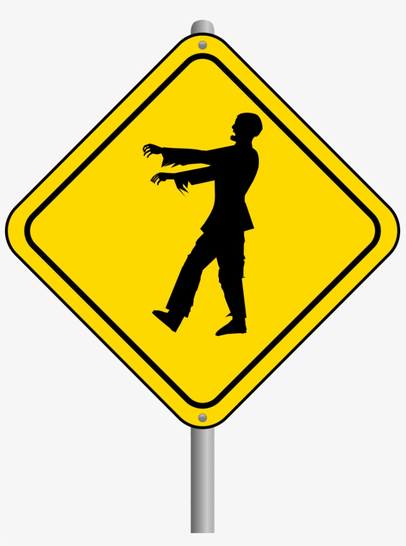 Alternate Rules Halloween Signs, Halloween Images, - Zombie Clipart Png, transparent png #10080765