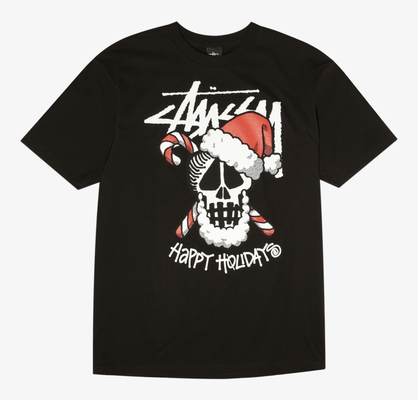 Santa Skull T - Stussy New Tees, transparent png #10080832