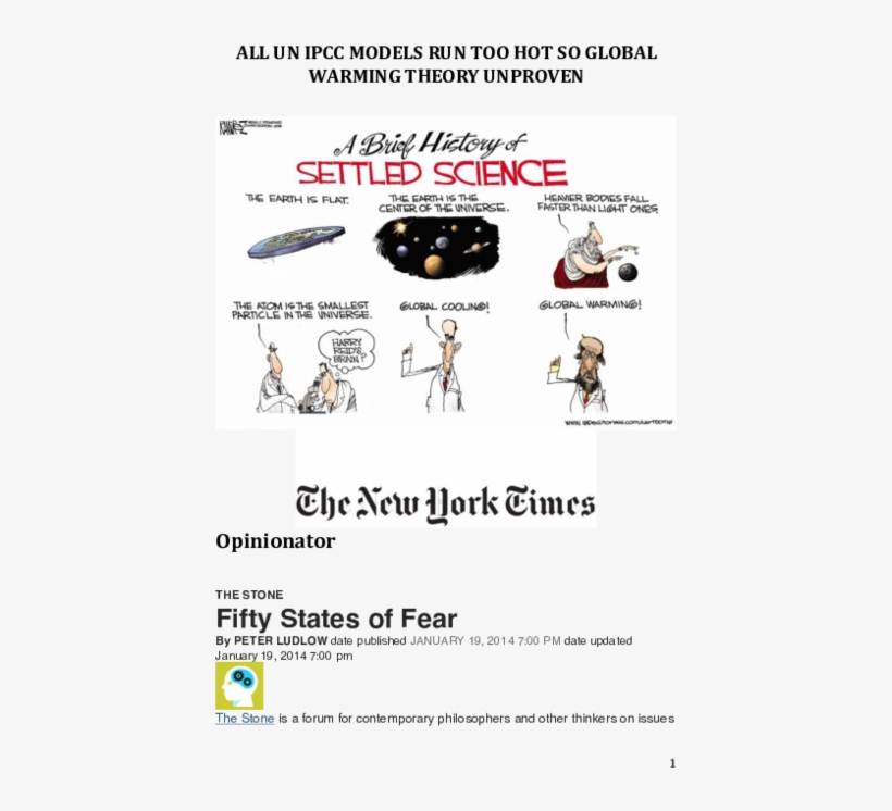 Pdf - Global Warming History Cartoon, transparent png #10081135