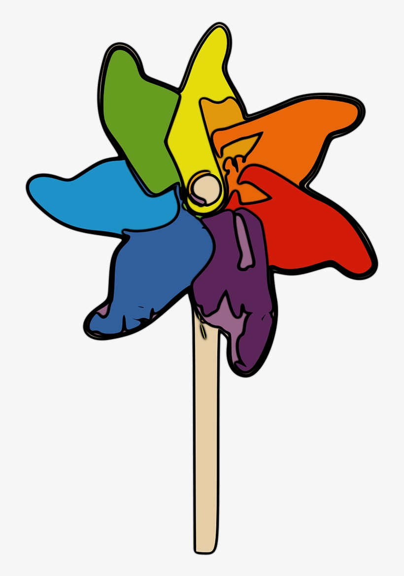 Pinwheel Wheel Toy Colorful Png Image - Pinwheel Clipart, transparent png #10081204