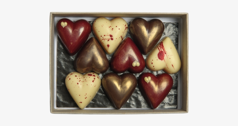 Box Of 9 Heart Truffles - Heart, transparent png #10081302