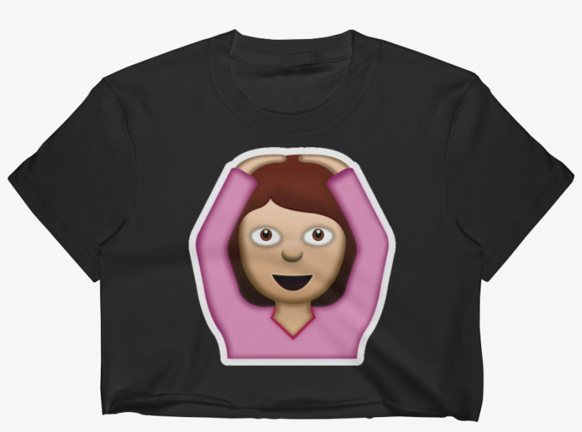 Emoji Crop Top T Shirt - Cartoon, transparent png #10081480