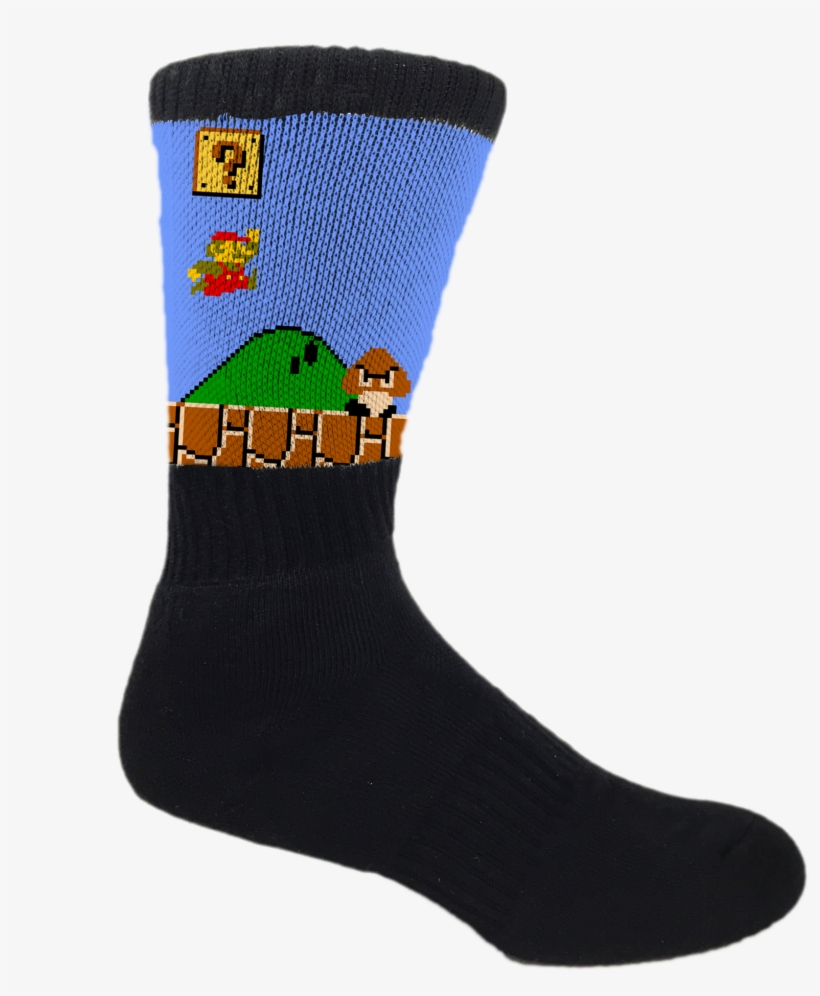 Super Mario Level Up - Sock, transparent png #10082024