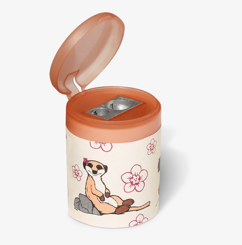 Pencil Sharpener Meerkat With Flower Ø4x5,5cm - Toy Fox Terrier, transparent png #10082719