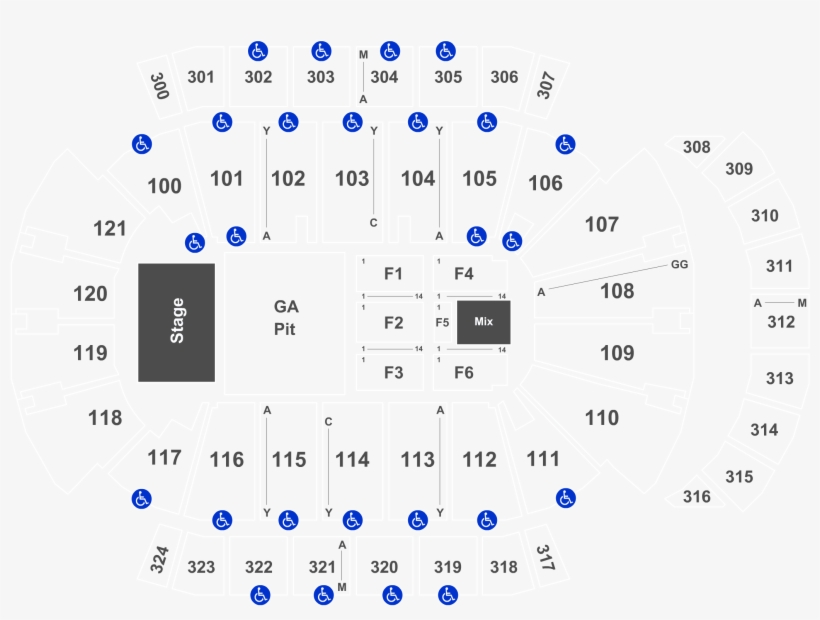 Legend - Vystar Veterans Memorial Arena Concert Row 1001, transparent png #10083692