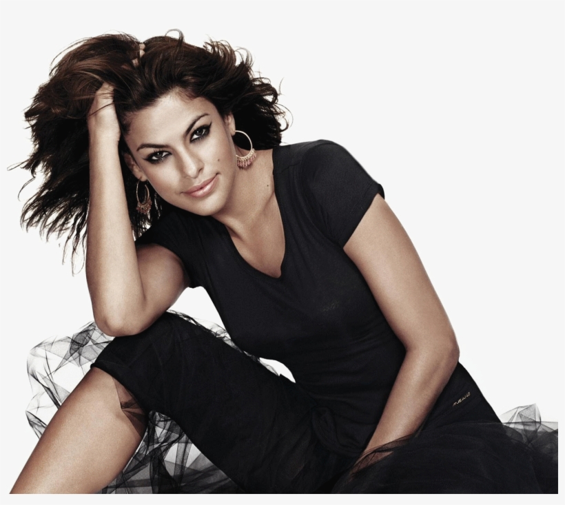 Image - Eva Mendes Black Hair, transparent png #10084335