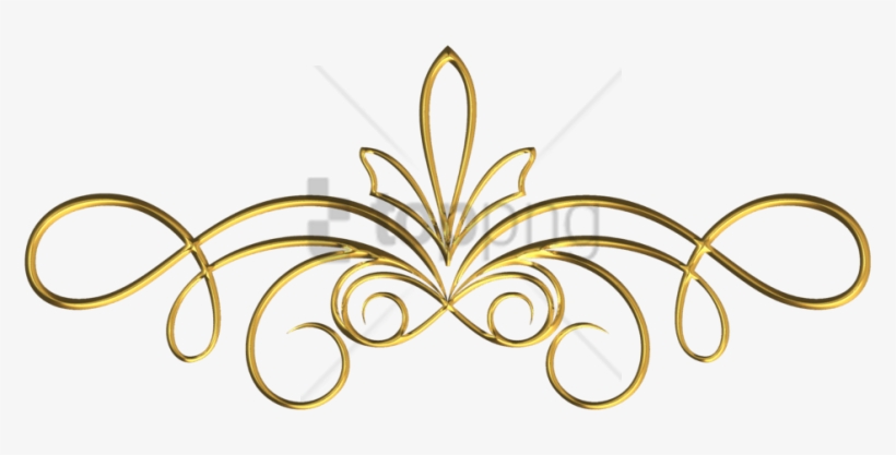 Free Png Gold Swirls Png Png Image With Transparent - Gold Scroll Frame Png, transparent png #10084398