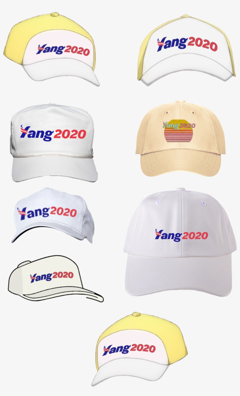 Yang Hat Template - Yang 2020 Hat Template, transparent png #10084998