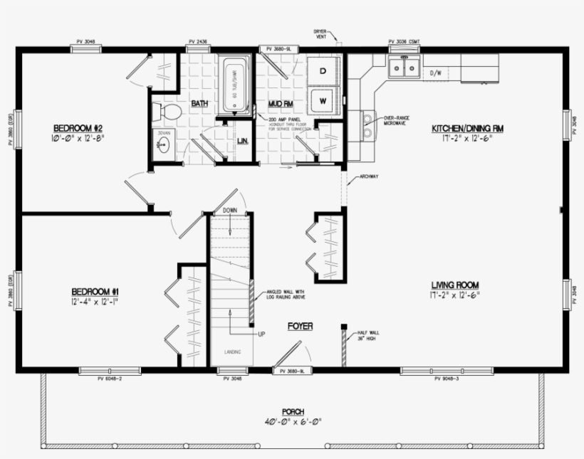 Subscribe To Our Newsletter - 30 X 40 Floor Plans With Loft, transparent png #10085152