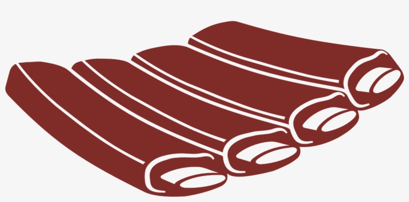 Rib Meat Food Vector Cattle Png Image - Costillas De Cerdo Vector, transparent png #10085648