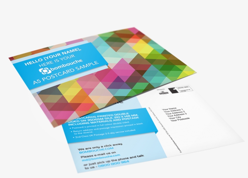 A5 Postcard Sample - Graphic Design, transparent png #10086089