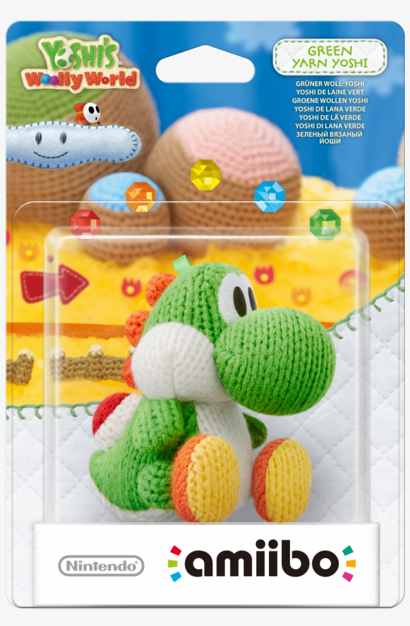 Gaming Adorable Nintendo Video Games Yoshi Wii U Packaging - Green Yarn Yoshi Amiibo, transparent png #10087598