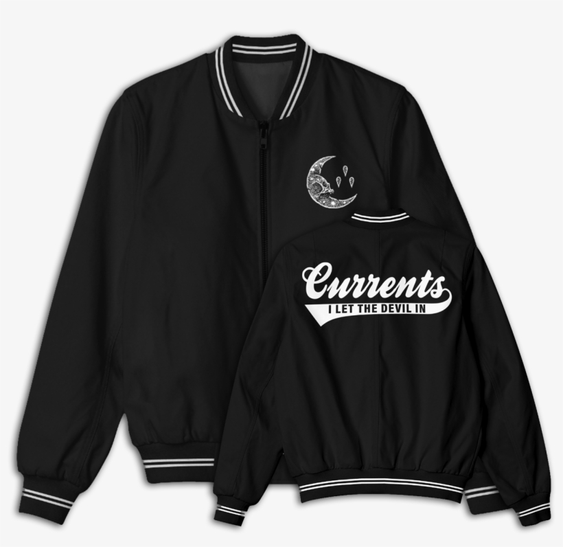 "i Let The Devil In" Bomber Jacket Currents, transparent png #10089429