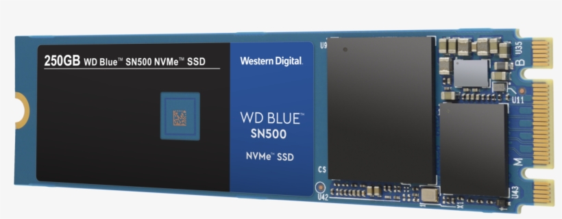 Wd Blue Sn500 Nvme Ssd - Western Digital Blue Sn500 Nvme, transparent png #10089820