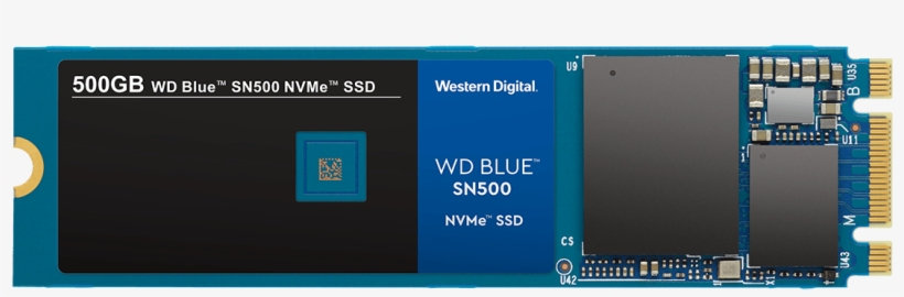 Wd Blue Sn500 Solid State Drive - Wd Blue Sn500 Nvme Ssd, transparent png #10089827
