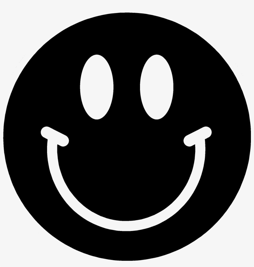 No Clipart - Black Happy Face Clipart, transparent png #10089978