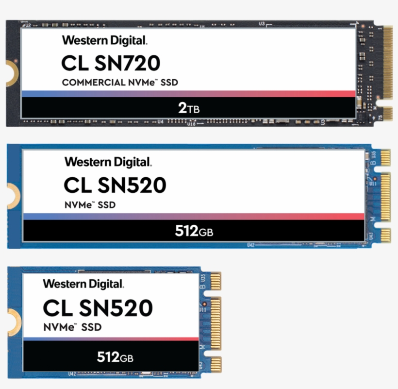 Commercial Nvme Solid State Drives - Wdc Pc Sn720, transparent png #10090037