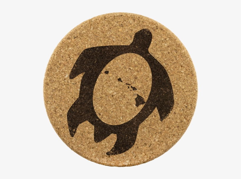 Honu Hawaiian Islands Round Cork Coaster Set, Coasters, - Drink Coaster, transparent png #10090044