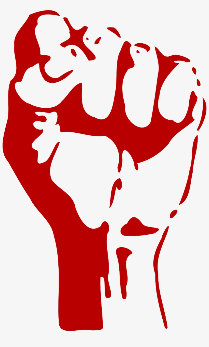 Fist Power Fight Aggression Red Png Image - Raised Fist, transparent png #10090356
