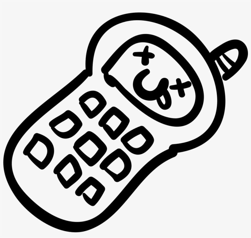 Phone Or Walkie Talkie Toy Comments - Drawn Toy, transparent png #10093159