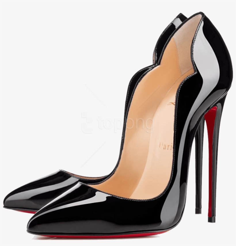 Free Png Black Louboutin Lady's Png - Louboutin Png, transparent png #10094901