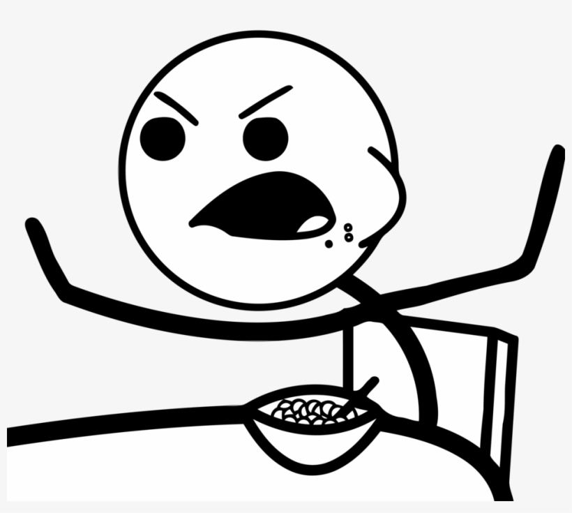 And Levitate Bowls Of Cereal Near Our Groins - Rage Faces Cereal Guy, transparent png #10094990