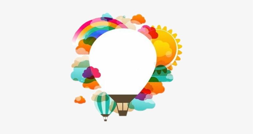 Burbuja De Pensamiento @sthefanyalmengor Dale Like - Hot Air Balloon Vector Design, transparent png #10095407