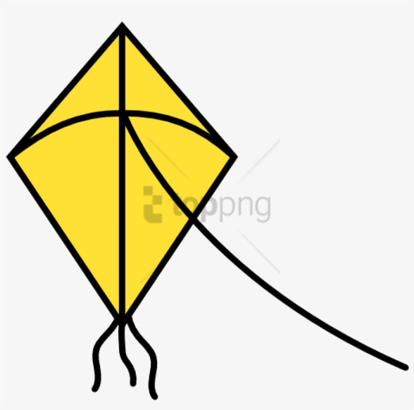 Free Png Comet Icon - Yellow Kite Clipart Png, transparent png #10095597