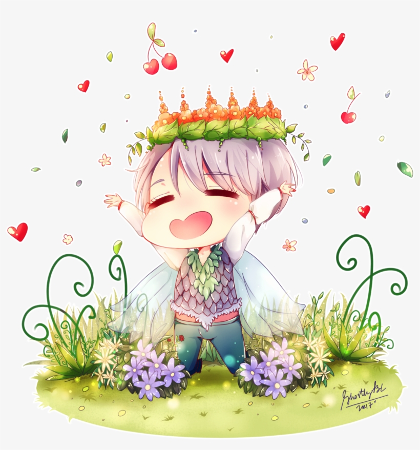 Yuri On Ice Katsuki Yuuri Viktor Nikiforov Chibivictor - Illustration, transparent png #10095776