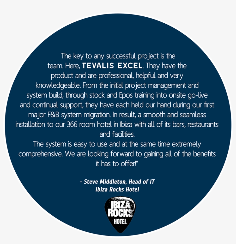 Ibiza Rocks Quote - Circle, transparent png #10096403