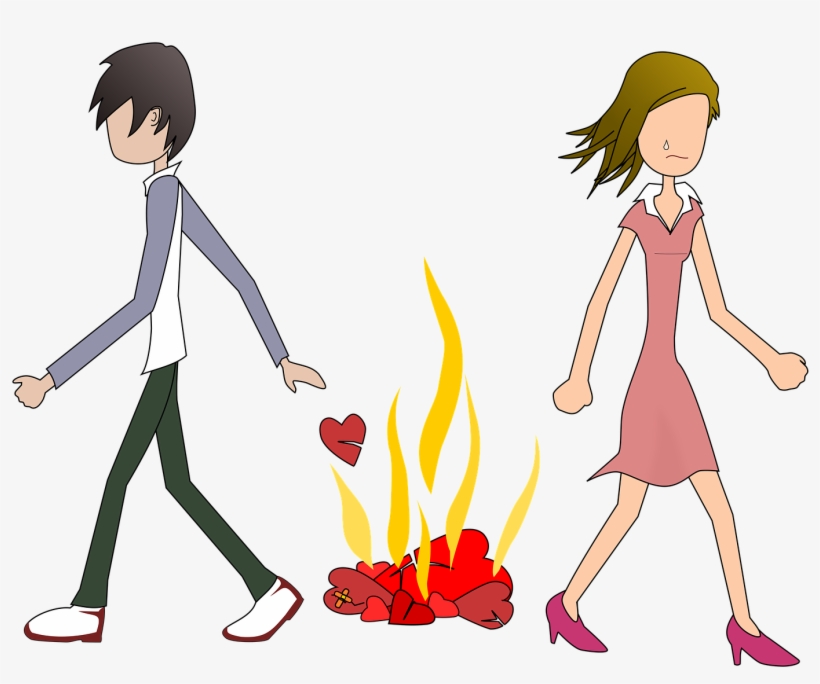 Cute Sad Couple Hd Wallpaper Cartoon For Free Download - Sad Couple Image Hd, transparent png #10098092