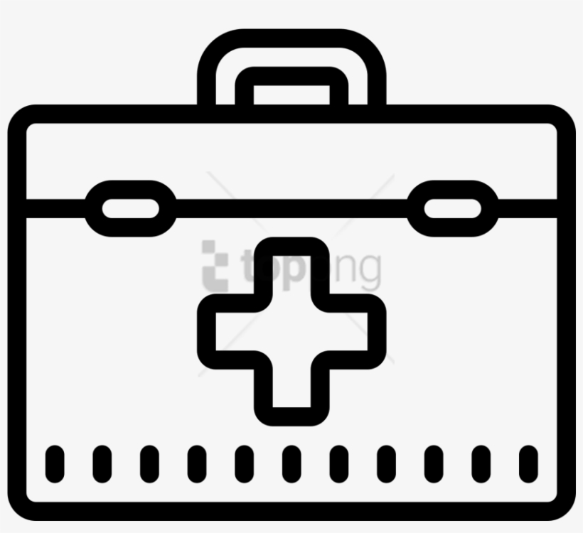 Free Png Doctors Bag Icon - First Aid Kit Outline, transparent png #10098348