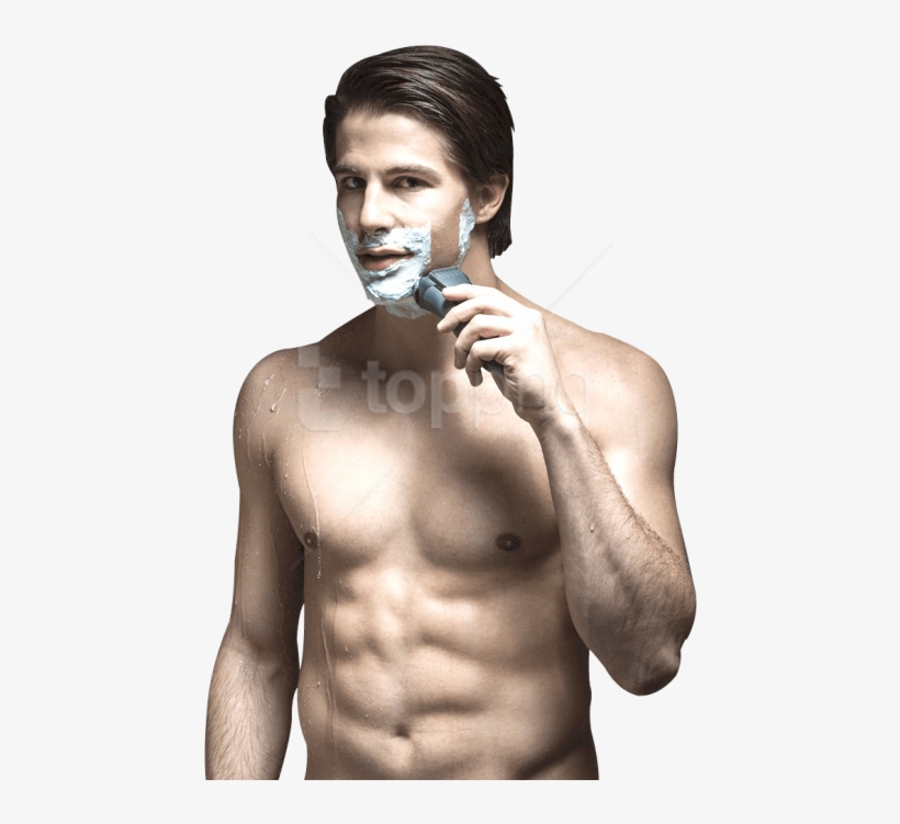 Free Png Man Using Beard Shaver Png Images Transparent - Shaving Beard Png, transparent png #10098349