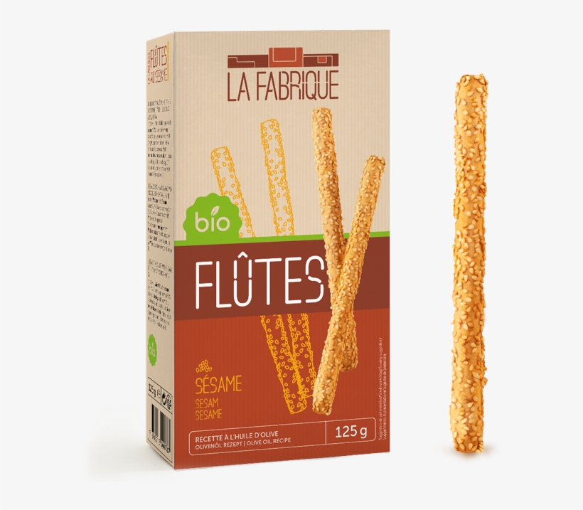 Flute Sesame Bio Cover - Breadstick, transparent png #10099083