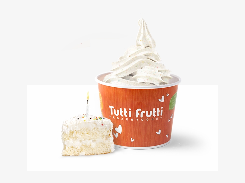 Birthday Cake - Coconut Frozen Yogurt Tutti Frutti, transparent png #10099148