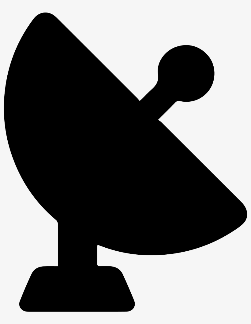 Satellite Silhouette At Getdrawings - Satellite Dish Vector Icon, transparent png #10099487