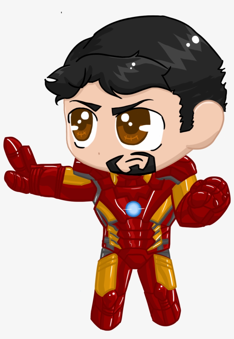 Little Iron Man - Iron Man Chibi Png, transparent png #10099987