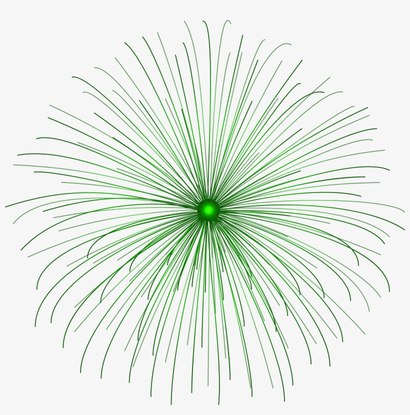 Green Firework Circle Png Clip Art, transparent png #1010473